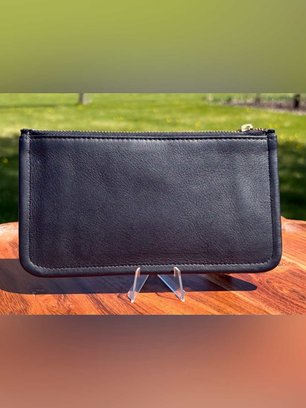 Vintage COACH Black Glovetanned Leather Skinny Case Like New - Picture 10 of 17